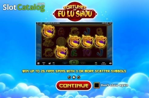 Οθόνη3. Fortunes of Fu Lu Shou Κουλοχέρης 