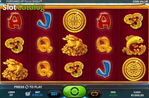 Οθόνη5. Fortunes of Fu Lu Shou Κουλοχέρης 
