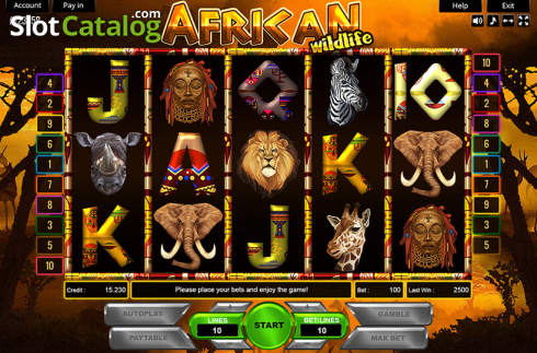 Οθόνη2. African Wildlife Κουλοχέρης