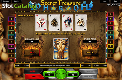 Οθόνη4. Secret Treasure Of Pharaoh Κουλοχέρης