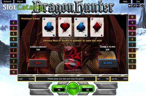 Οθόνη4. Dragon Hunter (Platin Gaming) Κουλοχέρης