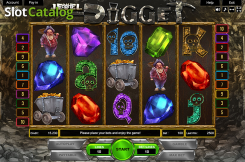 Οθόνη2. Jewel Digger Κουλοχέρης
