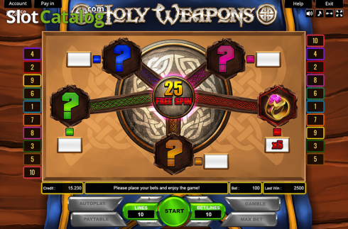Οθόνη3. Holy Weapons Κουλοχέρης