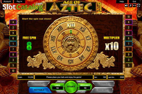Οθόνη3. Age of Aztec Κουλοχέρης