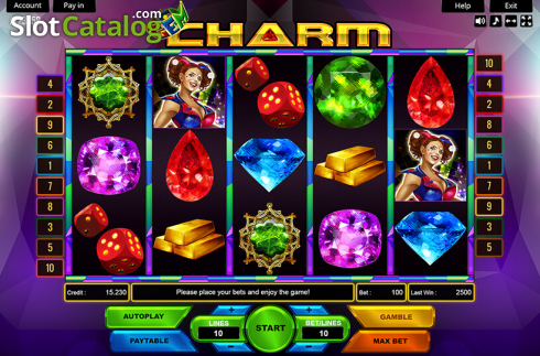 Οθόνη2. Gem Charm Κουλοχέρης