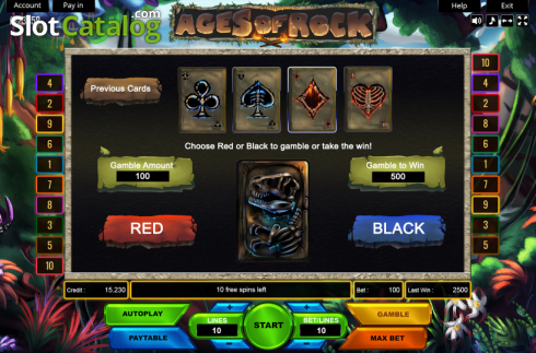 Οθόνη4. Ages of Rock (Platin Gaming) Κουλοχέρης
