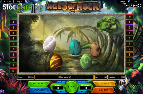 Οθόνη7. Ages of Rock (Platin Gaming) Κουλοχέρης