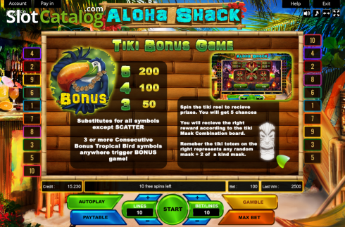 Οθόνη5. Aloha Shack Κουλοχέρης 