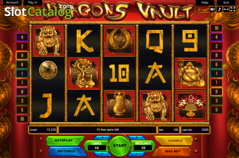Οθόνη2. Dragons Vault Κουλοχέρης