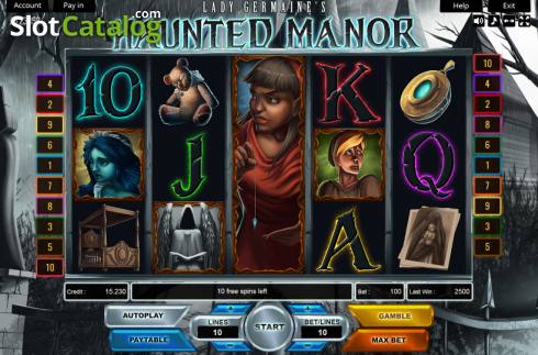 Οθόνη2. Lady Germaines Haunted Manor Κουλοχέρης 