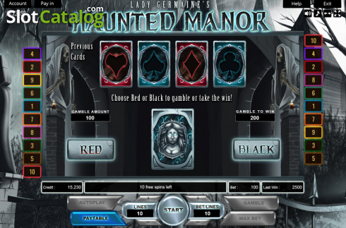 Οθόνη4. Lady Germaines Haunted Manor Κουλοχέρης 