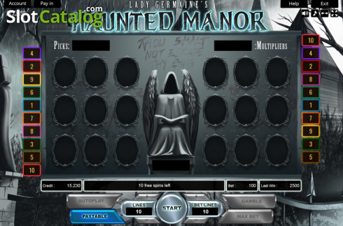 Οθόνη5. Lady Germaines Haunted Manor Κουλοχέρης 