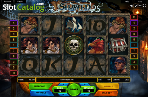 Οθόνη2. Sinbad (Platin Gaming) Κουλοχέρης