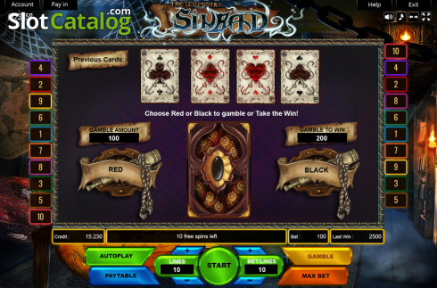 Οθόνη4. Sinbad (Platin Gaming) Κουλοχέρης