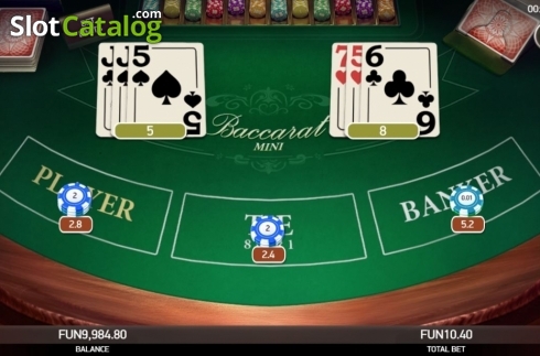 Οθόνη4. Baccarat Mini (Platipus) Κουλοχέρης
