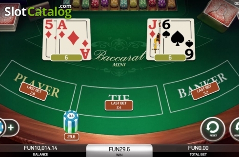 Οθόνη5. Baccarat Mini (Platipus) Κουλοχέρης