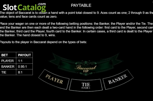 Οθόνη4. Baccarat VIP (Platipus) Κουλοχέρης