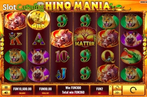 Οθόνη3. Rhino Mania Κουλοχέρης