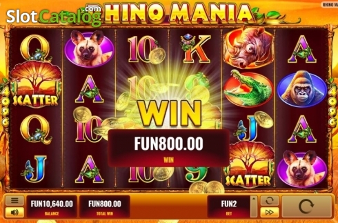 Οθόνη6. Rhino Mania Κουλοχέρης