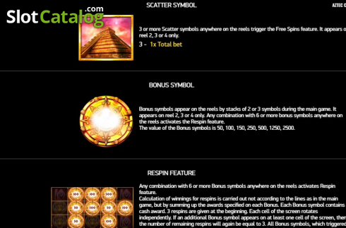 Οθόνη8. Aztec Coins Κουλοχέρης 