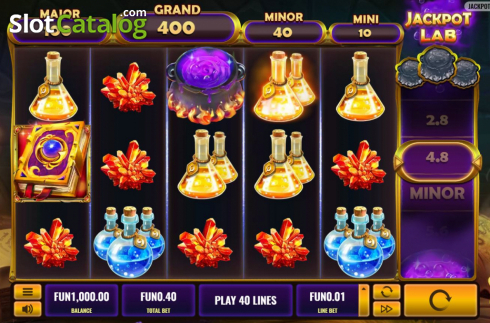 Οθόνη2. Jackpot Lab Κουλοχέρης
