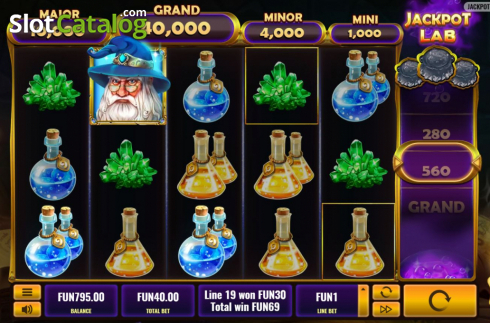 Οθόνη5. Jackpot Lab Κουλοχέρης