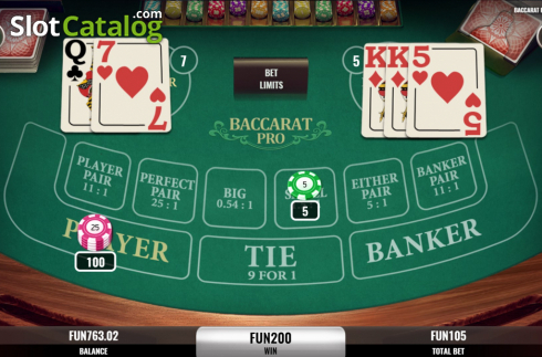 Οθόνη5. Baccarat Pro Κουλοχέρης