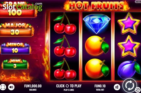 Οθόνη2. Hot Fruits (Platipus) Κουλοχέρης