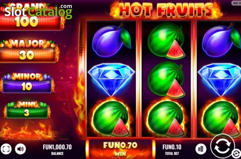 Οθόνη3. Hot Fruits (Platipus) Κουλοχέρης