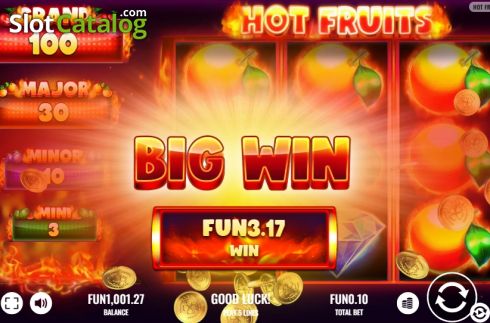 Οθόνη5. Hot Fruits (Platipus) Κουλοχέρης