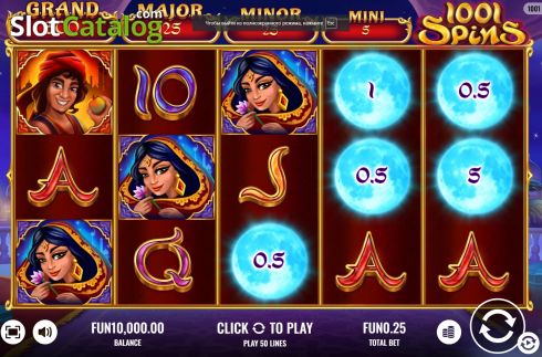 Οθόνη2. 1001 Spins Κουλοχέρης