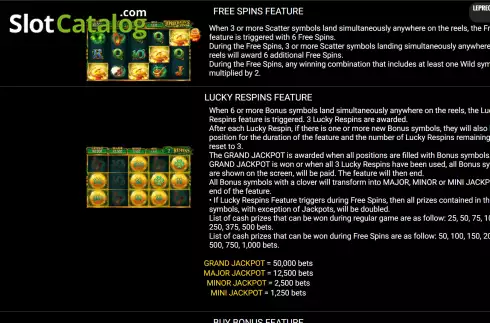 Οθόνη6. Leprechaun's Coins Κουλοχέρης