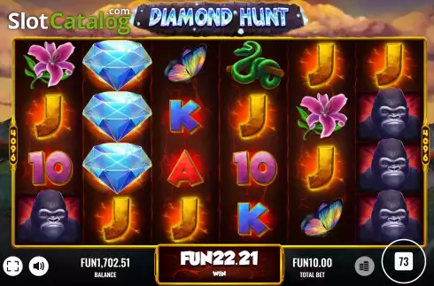 Οθόνη3. Diamond Hunt Κουλοχέρης