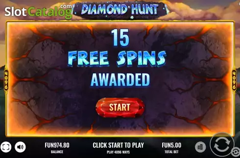 Οθόνη6. Diamond Hunt Κουλοχέρης