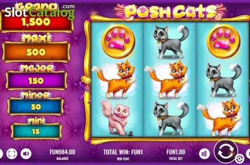 Οθόνη3. Posh Cats Κουλοχέρης