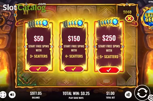 Οθόνη5. Extra Gems Κουλοχέρης