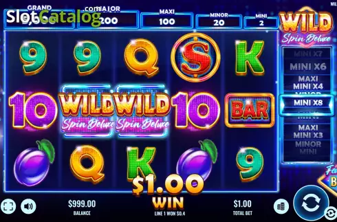 Οθόνη3. Wild Spin Deluxe Κουλοχέρης
