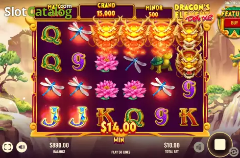 Οθόνη3. Dragon's Element Deluxe Κουλοχέρης
