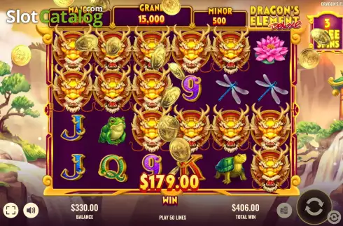 Οθόνη9. Dragon's Element Deluxe Κουλοχέρης
