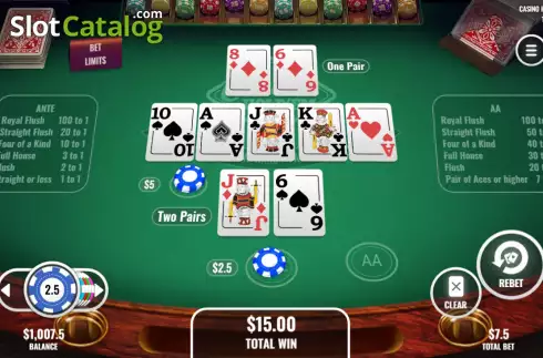 Οθόνη3. Casino Hold'Em (Platipus) Κουλοχέρης