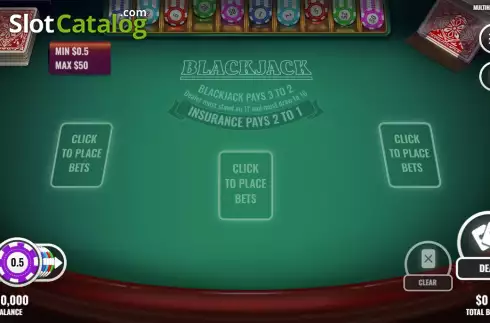 Οθόνη2. Multihand Blackjack (Platipus) Κουλοχέρης