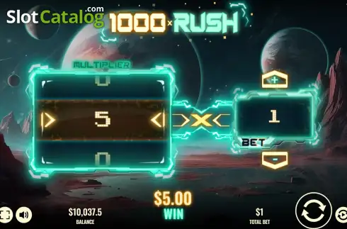 Οθόνη6. 1000x Rush Κουλοχέρης 
