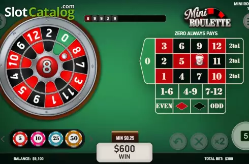 Οθόνη3. Mini Roulette (Platipus) Κουλοχέρης