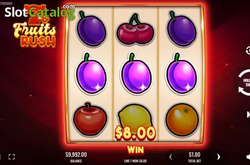 Οθόνη3. 7 & Fruits Rush Κουλοχέρης