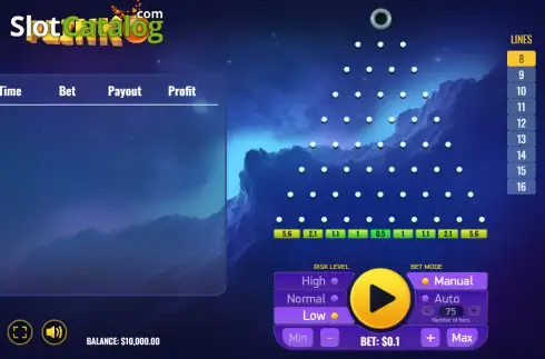 Οθόνη2. Plinko (Platipus) Κουλοχέρης