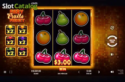 Οθόνη3. Fiery Fruits Frenzy Κουλοχέρης 