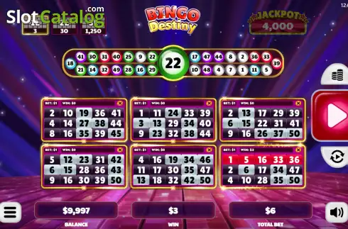 Οθόνη3. Bingo Destiny Κουλοχέρης