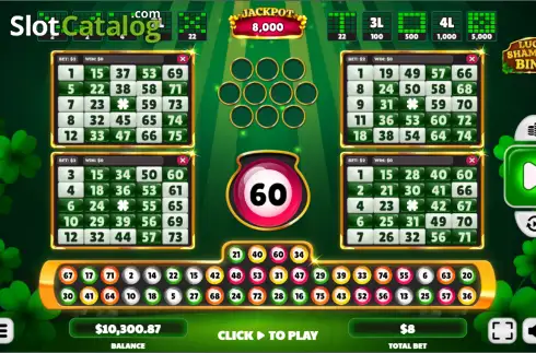 Οθόνη2. Lucky Shamrock Bingo Κουλοχέρης