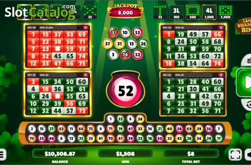 Οθόνη3. Lucky Shamrock Bingo Κουλοχέρης