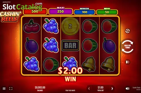 Οθόνη3. Cashin' Reels Κουλοχέρης